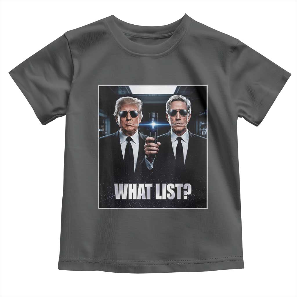 What List Dark Political Humor Toddler T Shirt Funny Political Conspiracy Parody - Wonder Print Shop