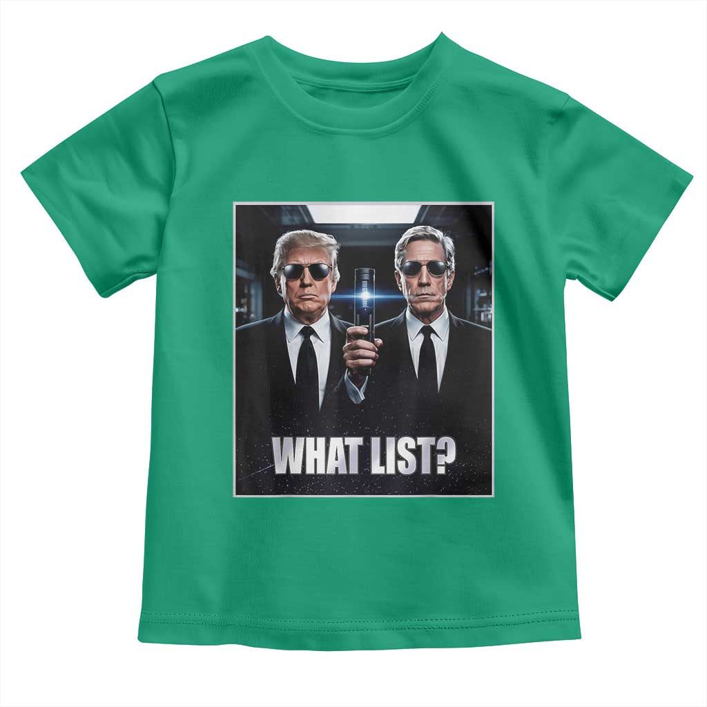 What List Dark Political Humor Toddler T Shirt Funny Political Conspiracy Parody - Wonder Print Shop