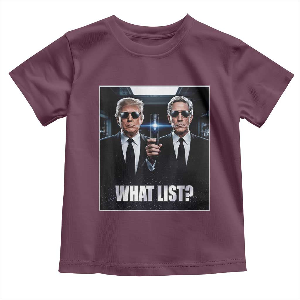 What List Dark Political Humor Toddler T Shirt Funny Political Conspiracy Parody - Wonder Print Shop
