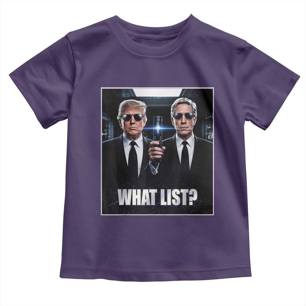 What List Dark Political Humor Toddler T Shirt Funny Political Conspiracy Parody - Wonder Print Shop