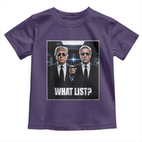 What List Dark Political Humor Toddler T Shirt Funny Political Conspiracy Parody - Wonder Print Shop