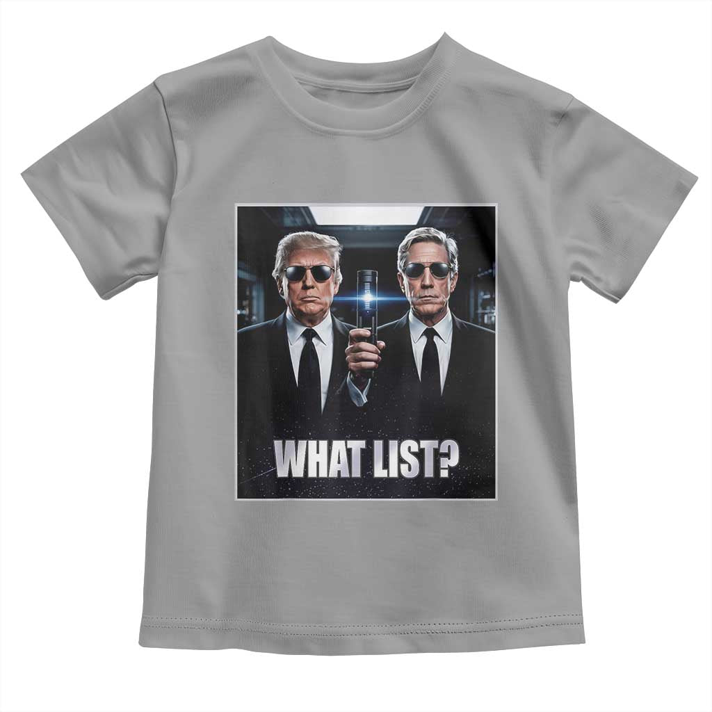 What List Dark Political Humor Toddler T Shirt Funny Political Conspiracy Parody - Wonder Print Shop