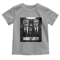 What List Dark Political Humor Toddler T Shirt Funny Political Conspiracy Parody - Wonder Print Shop
