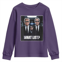 What List Dark Political Humor Youth Sweatshirt Funny Political Conspiracy Parody - Wonder Print Shop