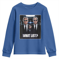 What List Dark Political Humor Youth Sweatshirt Funny Political Conspiracy Parody - Wonder Print Shop