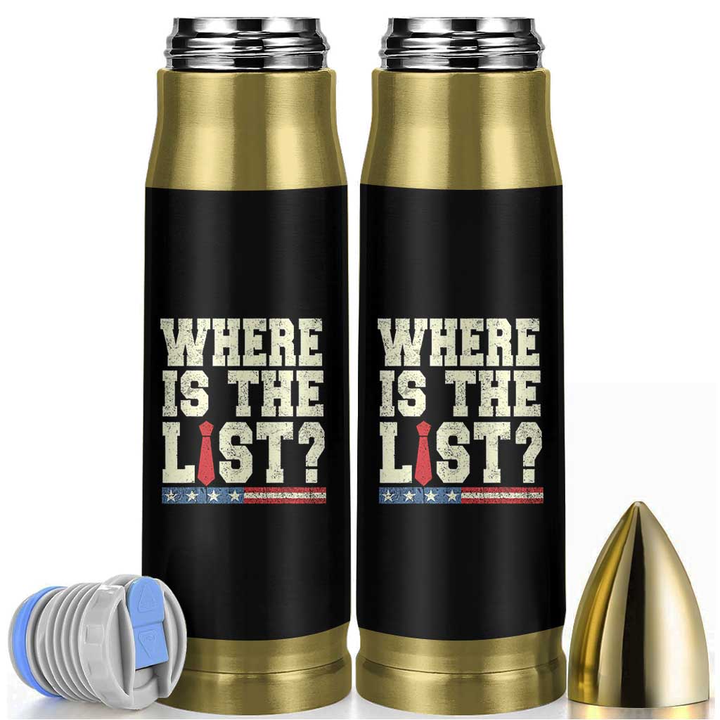 Where Is The List Bullet Tumbler Funny Political Conspiracy Parody - Wonder Print Shop