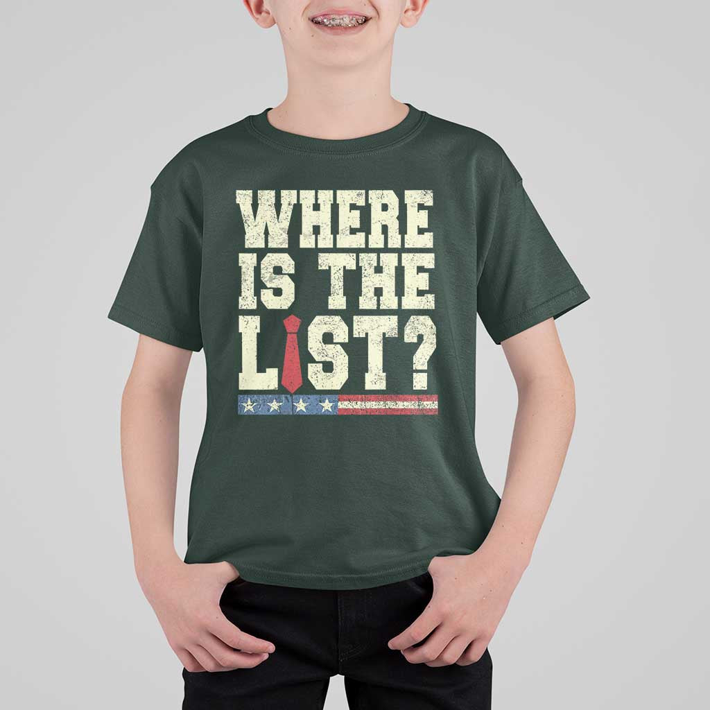Where Is The List T Shirt For Kid Funny Political Conspiracy Parody - Wonder Print Shop