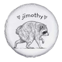 Cute Jimothy the Raccoon Hand Drawn Graphic Spare Tire Cover Seattle Trash Panda Lover Supporter