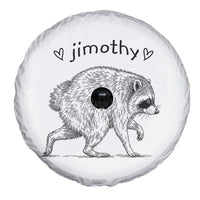 Cute Jimothy the Raccoon Hand Drawn Graphic Spare Tire Cover Seattle Trash Panda Lover Supporter