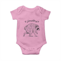 Cute Jimothy the Raccoon Hand Drawn Graphic Baby Onesie Seattle Trash Panda Lover Supporter
