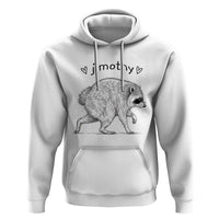 Cute Jimothy the Raccoon Hand Drawn Graphic Hoodie Seattle Trash Panda Lover Supporter