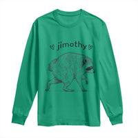 Cute Jimothy the Raccoon Hand Drawn Graphic Long Sleeve Shirt Seattle Trash Panda Lover Supporter