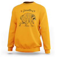 Cute Jimothy the Raccoon Hand Drawn Graphic Sweatshirt Seattle Trash Panda Lover Supporter