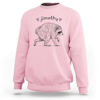 Cute Jimothy the Raccoon Hand Drawn Graphic Sweatshirt Seattle Trash Panda Lover Supporter