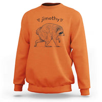 Cute Jimothy the Raccoon Hand Drawn Graphic Sweatshirt Seattle Trash Panda Lover Supporter