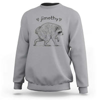 Cute Jimothy the Raccoon Hand Drawn Graphic Sweatshirt Seattle Trash Panda Lover Supporter