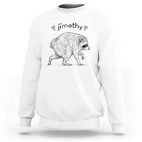 Cute Jimothy the Raccoon Hand Drawn Graphic Sweatshirt Seattle Trash Panda Lover Supporter