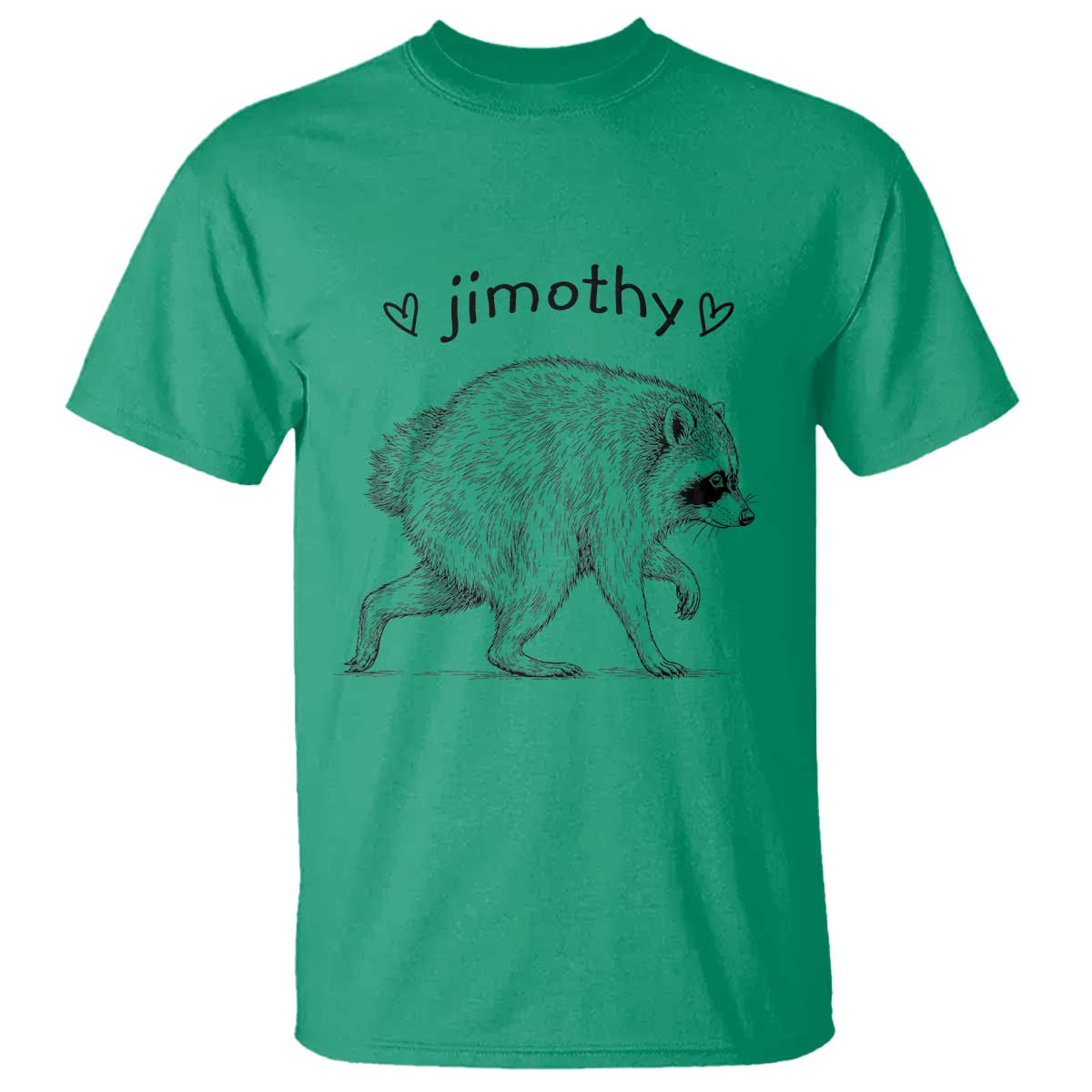 Cute Jimothy the Raccoon Hand Drawn Graphic T Shirt Seattle Trash Panda Lover Supporter