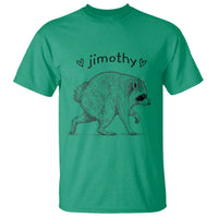 Cute Jimothy the Raccoon Hand Drawn Graphic T Shirt Seattle Trash Panda Lover Supporter