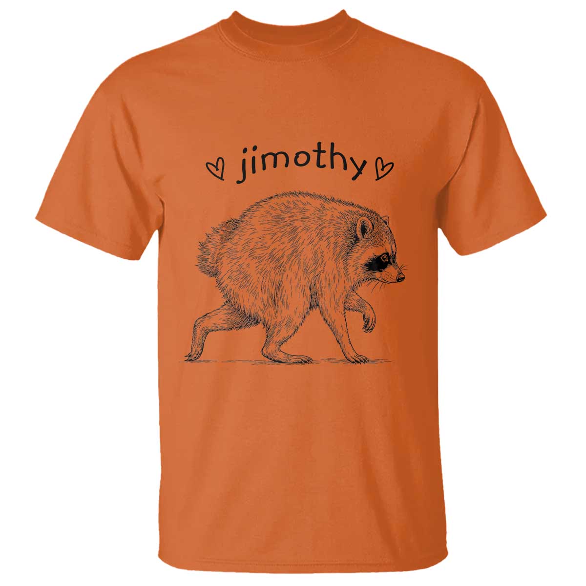 Cute Jimothy the Raccoon Hand Drawn Graphic T Shirt Seattle Trash Panda Lover Supporter