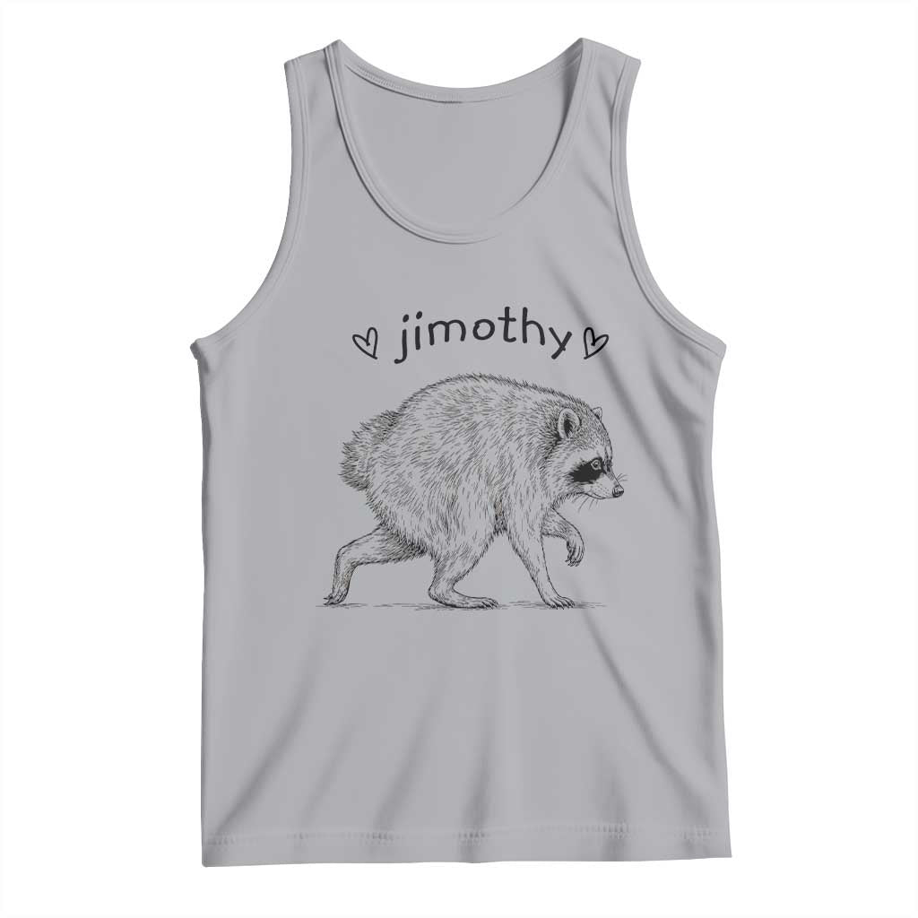 Cute Jimothy the Raccoon Hand Drawn Graphic Tank Top Seattle Trash Panda Lover Supporter
