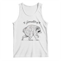Cute Jimothy the Raccoon Hand Drawn Graphic Tank Top Seattle Trash Panda Lover Supporter