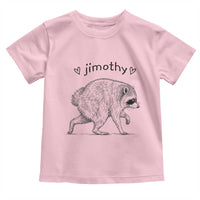 Cute Jimothy the Raccoon Hand Drawn Graphic Toddler T Shirt Seattle Trash Panda Lover Supporter