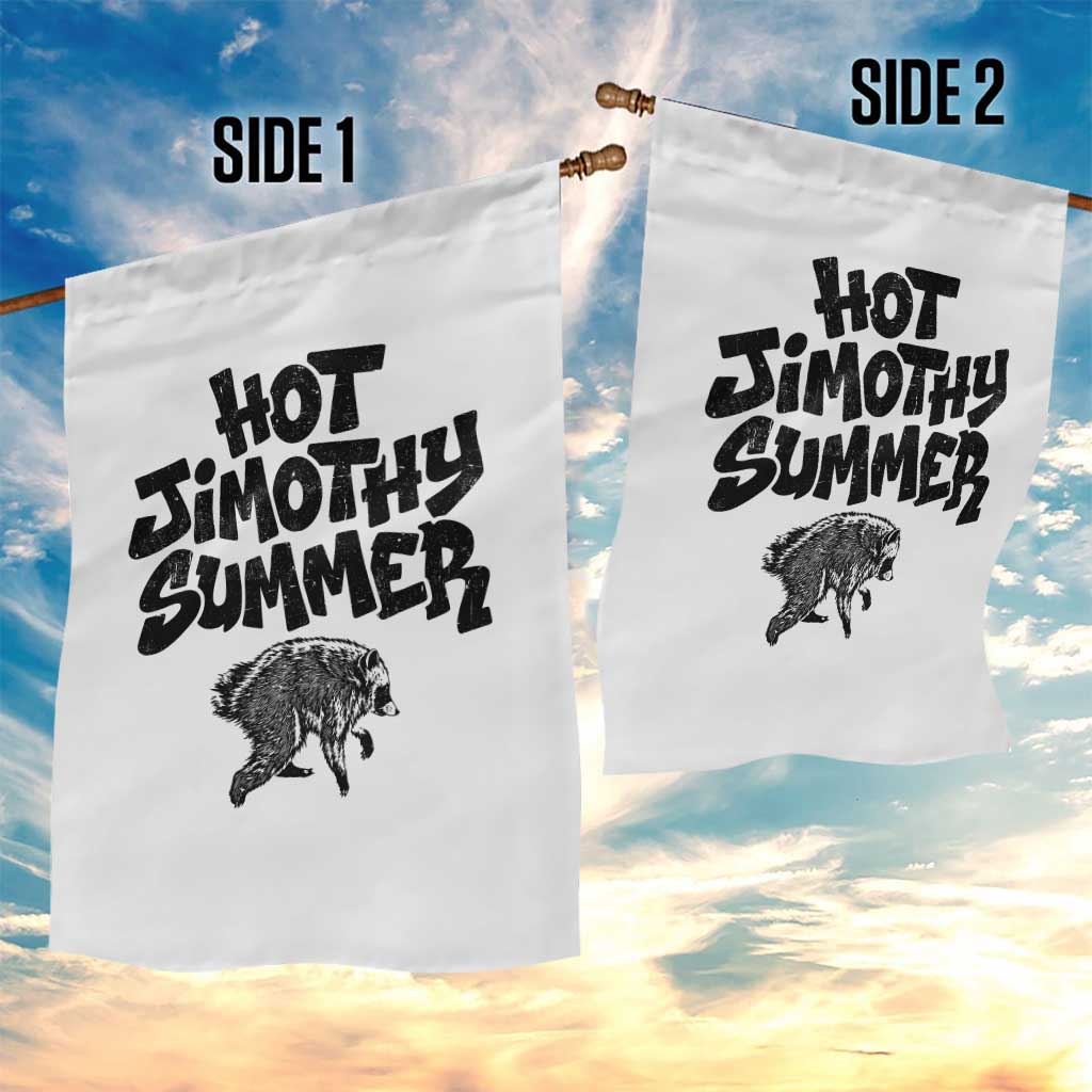 Hot Jimothy Summer Funny Viral Seattle Raccoon Graphic Garden Flag Viral Trash Panda Meme