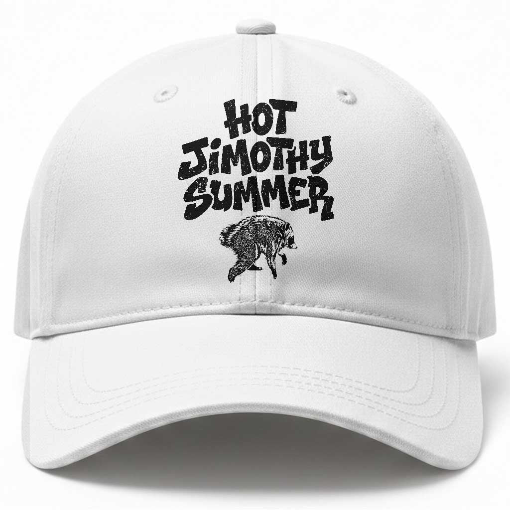 Hot Jimothy Summer Funny Viral Seattle Raccoon Graphic Baseball Cap Viral Trash Panda Meme