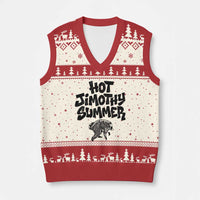 Hot Jimothy Summer Funny Viral Seattle Raccoon Graphic V-Neck Knit Sweater Vest Viral Trash Panda Meme