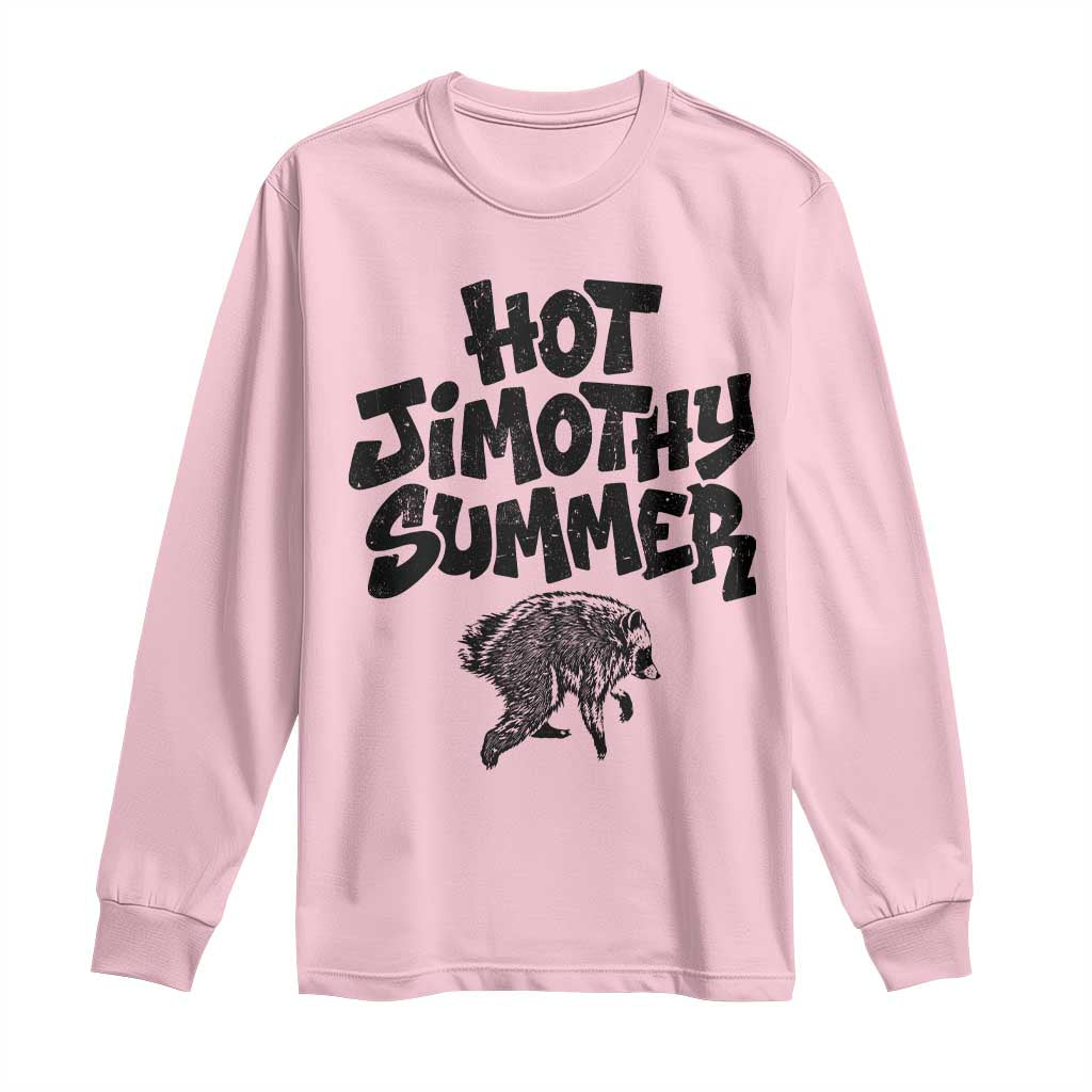 Hot Jimothy Summer Funny Viral Seattle Raccoon Graphic Long Sleeve Shirt Viral Trash Panda Meme