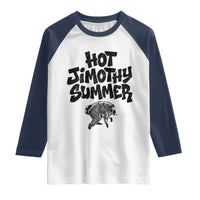 Hot Jimothy Summer Funny Viral Seattle Raccoon Graphic Raglan Shirt Viral Trash Panda Meme