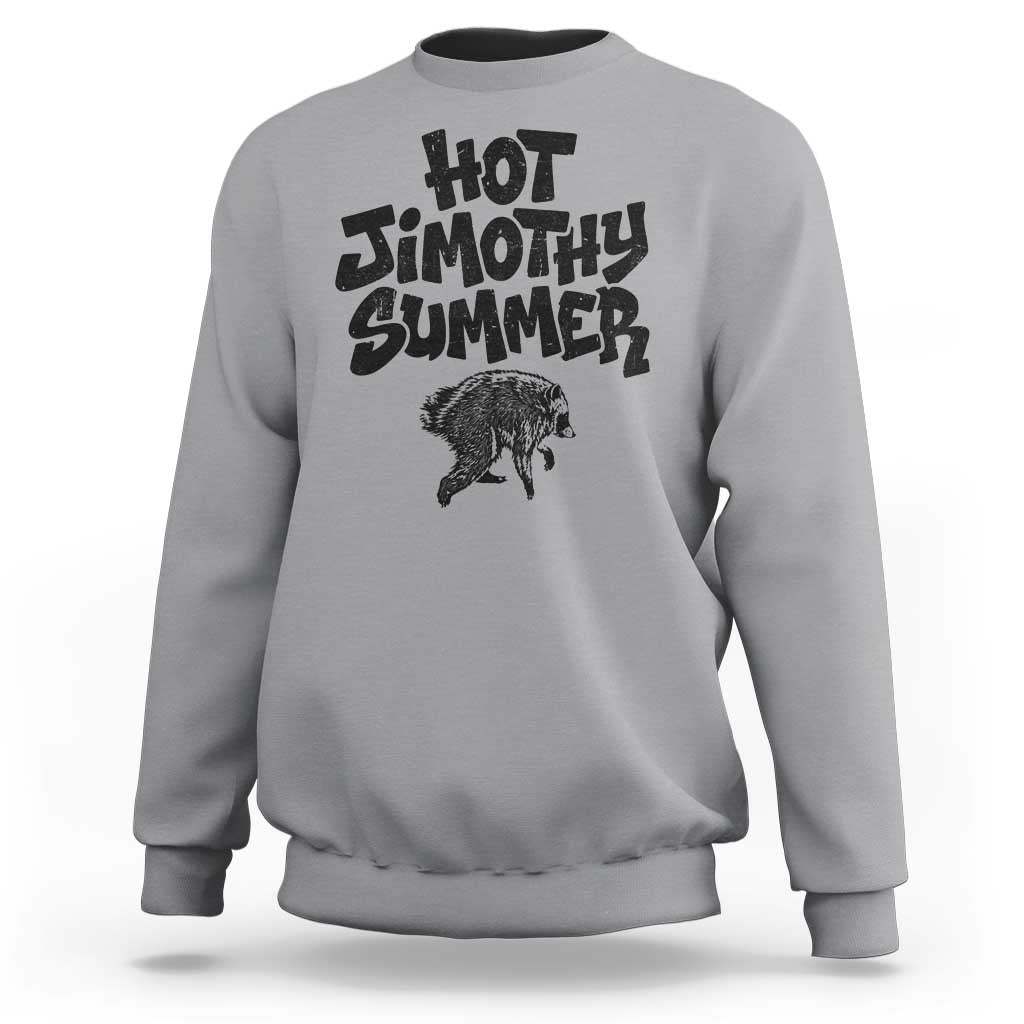 Hot Jimothy Summer Funny Viral Seattle Raccoon Graphic Sweatshirt Viral Trash Panda Meme