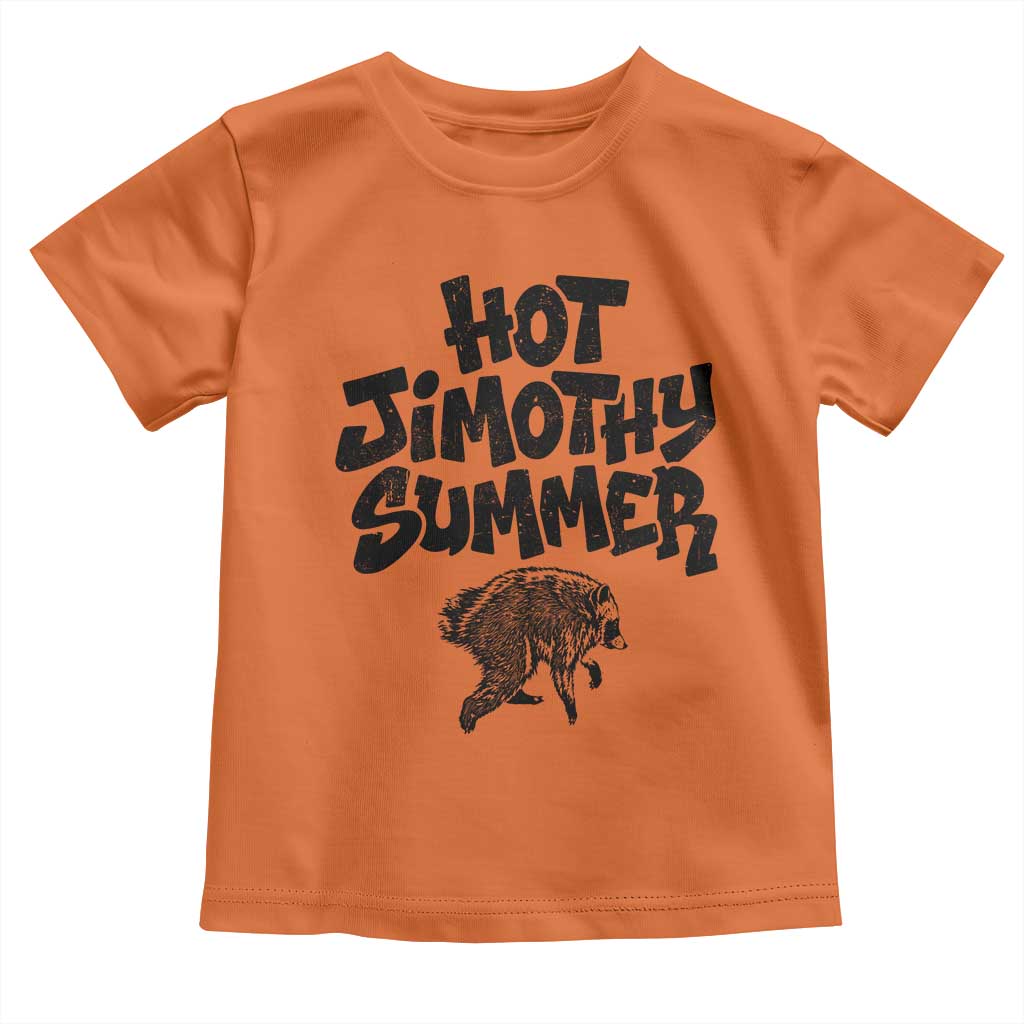 Hot Jimothy Summer Funny Viral Seattle Raccoon Graphic Toddler T Shirt Viral Trash Panda Meme