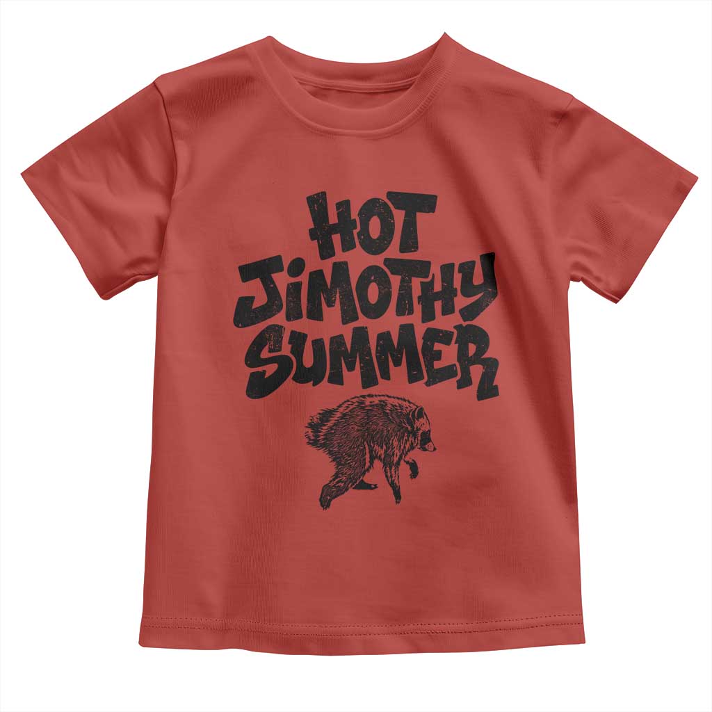 Hot Jimothy Summer Funny Viral Seattle Raccoon Graphic Toddler T Shirt Viral Trash Panda Meme
