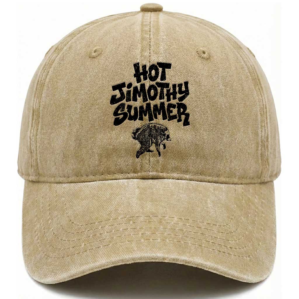 Hot Jimothy Summer Funny Viral Seattle Raccoon Graphic Washed Cotton Baseball Cap Viral Trash Panda Meme