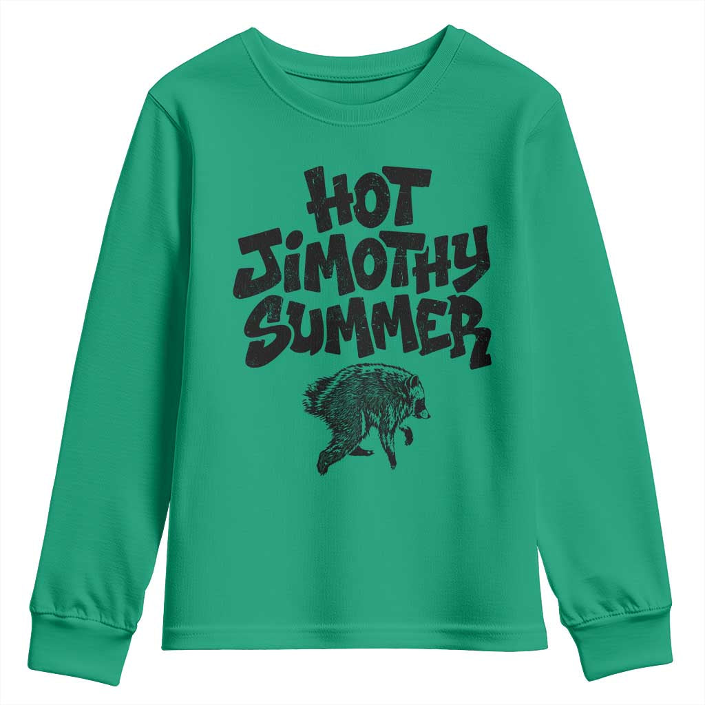 Hot Jimothy Summer Funny Viral Seattle Raccoon Graphic Youth Sweatshirt Viral Trash Panda Meme