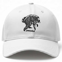 Jimothy Viral Seattle Raccoon Vintage Woodcut Style Graphic Baseball Cap Funny Trash Panda Wildlife Meme