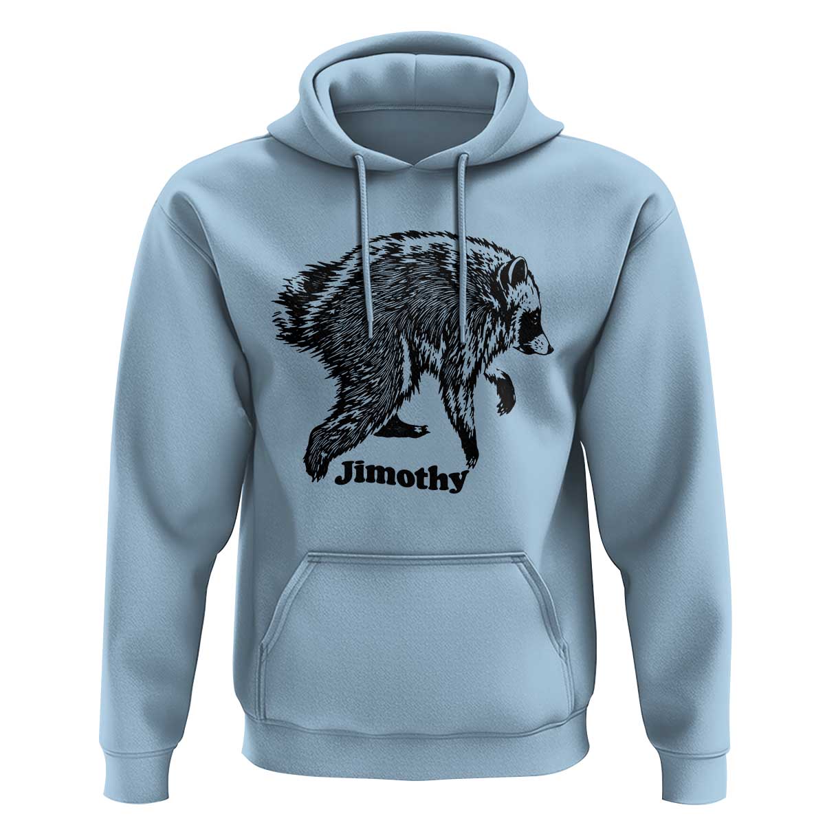 Jimothy Viral Seattle Raccoon Vintage Woodcut Style Graphic Hoodie Funny Trash Panda Wildlife Meme