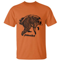 Jimothy Viral Seattle Raccoon Vintage Woodcut Style Graphic T Shirt Funny Trash Panda Wildlife Meme