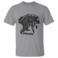 Jimothy Viral Seattle Raccoon Vintage Woodcut Style Graphic T Shirt Funny Trash Panda Wildlife Meme