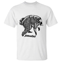 Jimothy Viral Seattle Raccoon Vintage Woodcut Style Graphic T Shirt Funny Trash Panda Wildlife Meme