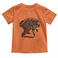 Jimothy Viral Seattle Raccoon Vintage Woodcut Style Graphic Toddler T Shirt Funny Trash Panda Wildlife Meme