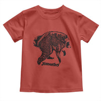 Jimothy Viral Seattle Raccoon Vintage Woodcut Style Graphic Toddler T Shirt Funny Trash Panda Wildlife Meme