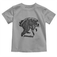 Jimothy Viral Seattle Raccoon Vintage Woodcut Style Graphic Toddler T Shirt Funny Trash Panda Wildlife Meme