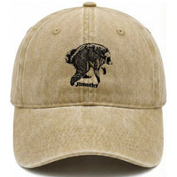 Jimothy Viral Seattle Raccoon Vintage Woodcut Style Graphic Washed Cotton Baseball Cap Funny Trash Panda Wildlife Meme