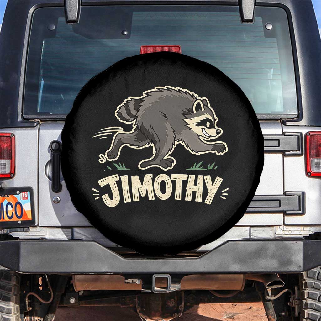 Funny Running Jimothy the Raccoon Spare Tire Cover Viral Seattle Trash Panda Meme