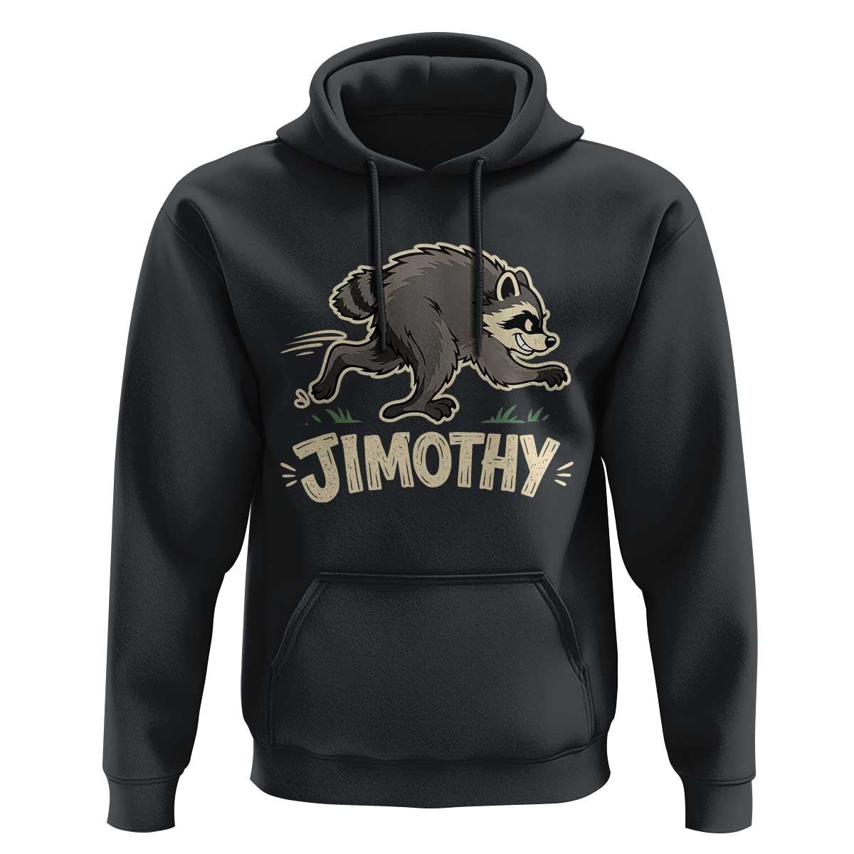 Funny Running Jimothy the Raccoon Hoodie Viral Seattle Trash Panda Meme