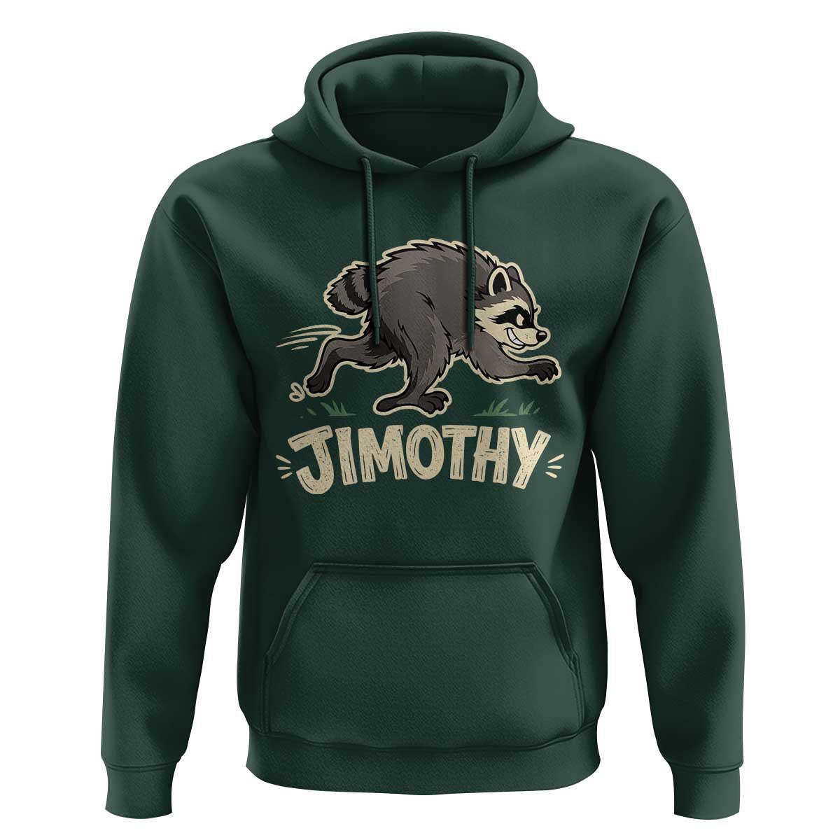 Funny Running Jimothy the Raccoon Hoodie Viral Seattle Trash Panda Meme