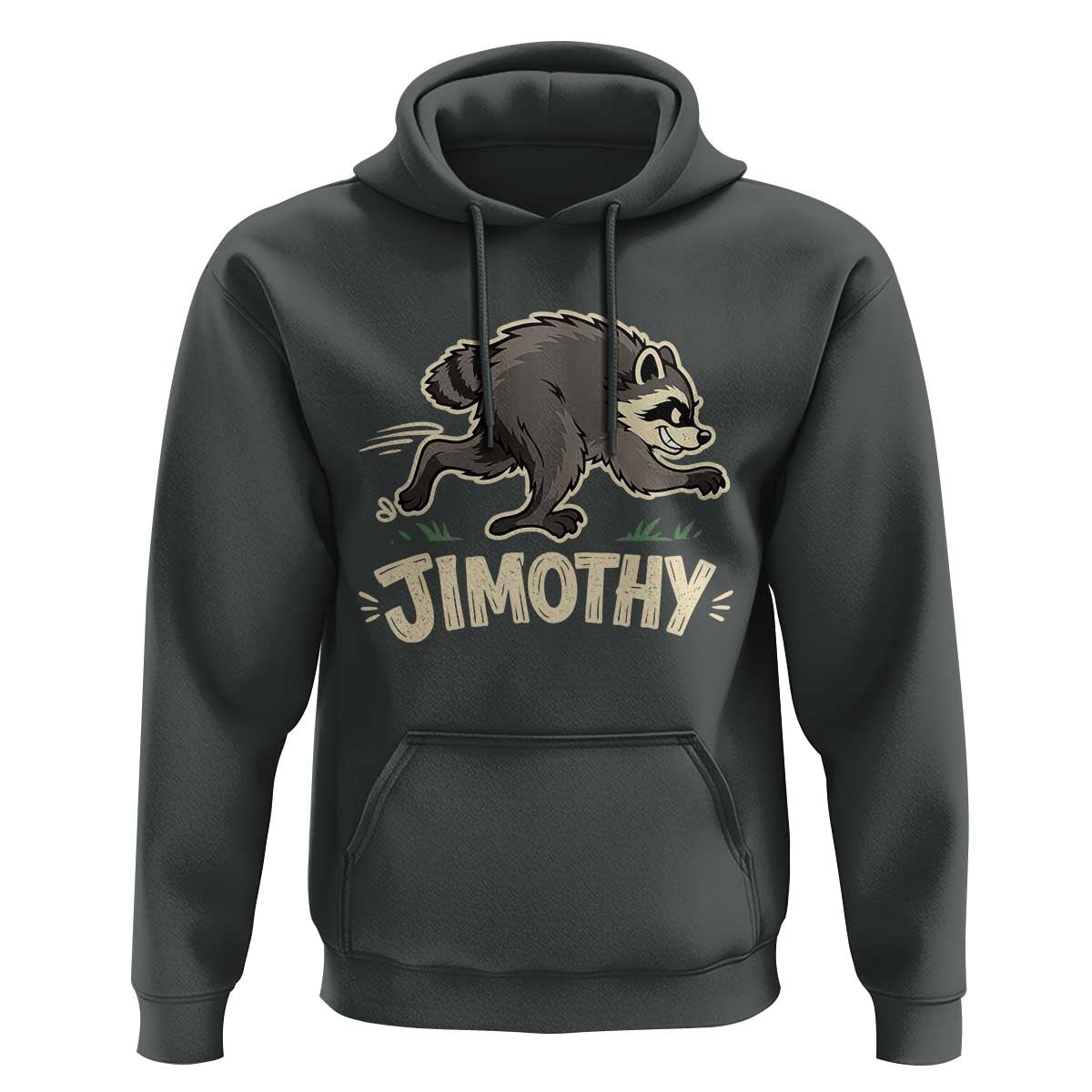 Funny Running Jimothy the Raccoon Hoodie Viral Seattle Trash Panda Meme